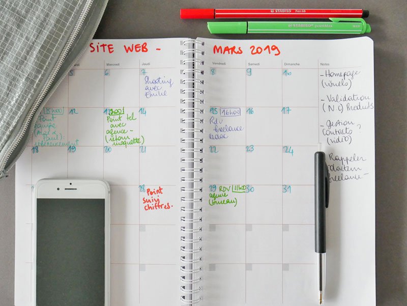 Carnet de réunion simplifié pour l'organisation du travail – Prenez  facilement des notes et gardez vos