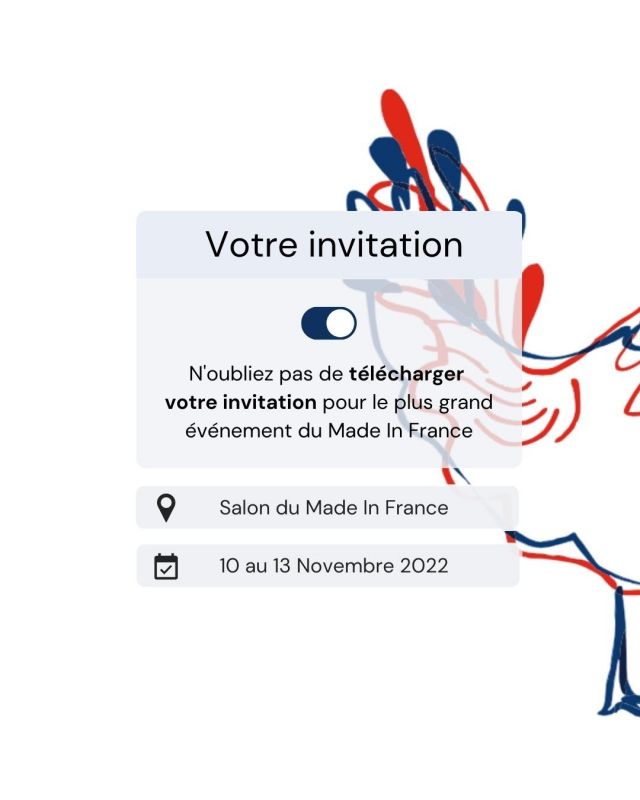 VOTRE INVITATION 📬 Téléchargez votre invitation pour le Salon du Made In France, via le lien dans notre BIO !

Retrouvez-nous sur notre stand D71-E72 pour découvrir notre nouvelle collection d'agendas et carnets et échanger avec notre équipe.

📍 Salon du Made in France - @mifexpo du 10 au 13 novembre à Paris, Porte de Versailles Hall 3 📍
⏰ Jeudi, vendredi et samedi de 10h à 19h - Dimanche de 10h à 18h

#madeinfrance #salonmadeinfrance #mif #mifexpo #mifexpo2022 #papeteriefrançaise #evenement #marquefrancaise #savoirfaire #savoirfairefrancais #quovadisfrance