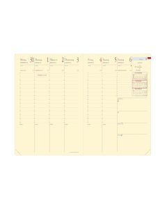 Recharges agenda Semainier