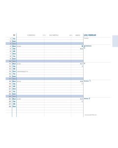 Agendas année civile Mensuel