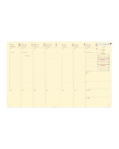 Recharges agenda Semainier