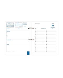 Agendas année civile 1 jour sur 2 pages