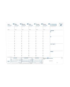 Agendas année civile Semainier