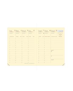 Recharges agenda Semainier