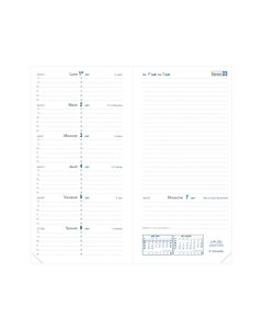 Recharges agenda Semainier
