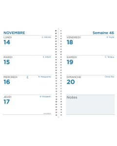 Recharges agenda Semainier