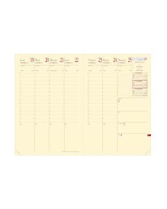 Recharges agenda Semainier
