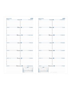 Recharges agenda 2 semaines sur 2 pages
