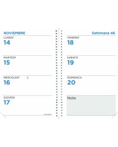 Recharges agenda Semainier