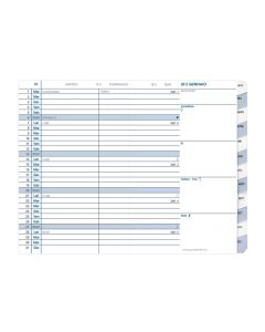 Recharges agenda Mensuel