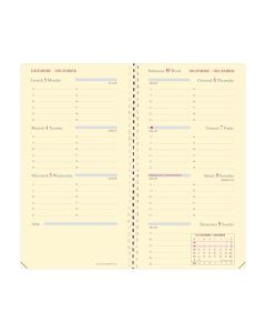 Recharges agenda Semainier