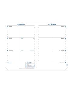 Recharges agenda Semainier