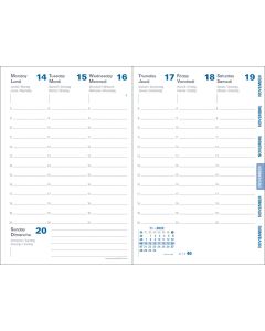Recharges agenda Semainier