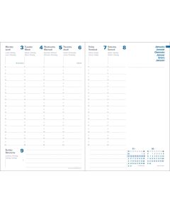 Recharges agenda Semainier