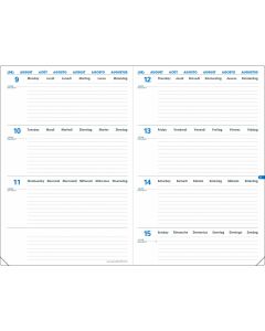 Recharges agenda Semainier