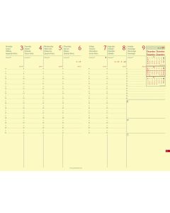 Recharges agenda Semainier