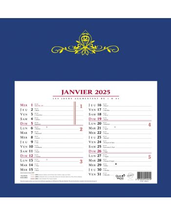 Calendriers 12 mois